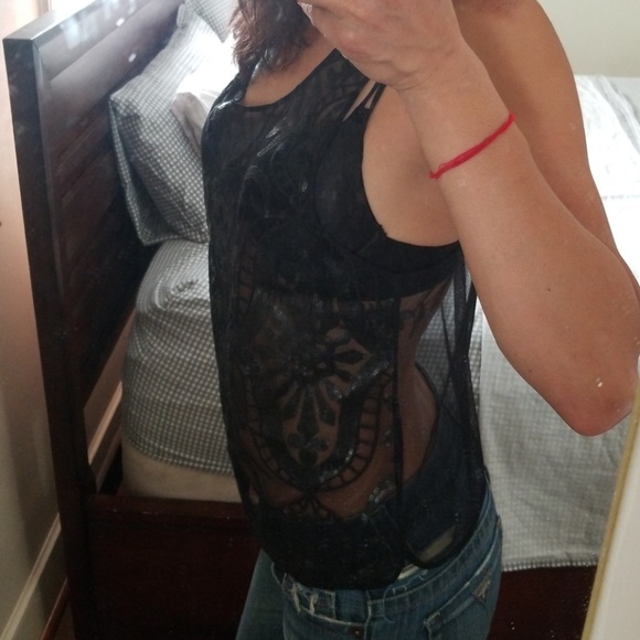 Tildon sequin black tank - Picture 4 of 6